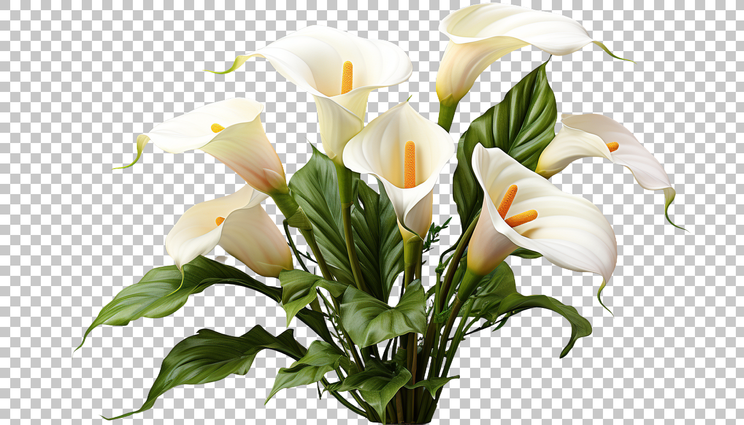 Elegant White Lilies & Orchids